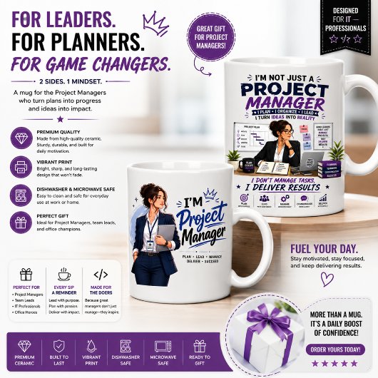 Conception de mug pour chef de projet