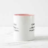 Conception de mug typographie – Café & Ma Femme (Centre)