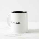 Conception de mug typographique – Meilleure épouse (Devant gauche)