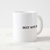 Conception de mug typographique – Meilleure épouse (Devant droit)