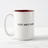 Conception de mug typographique – Meilleure épouse (Gauche)