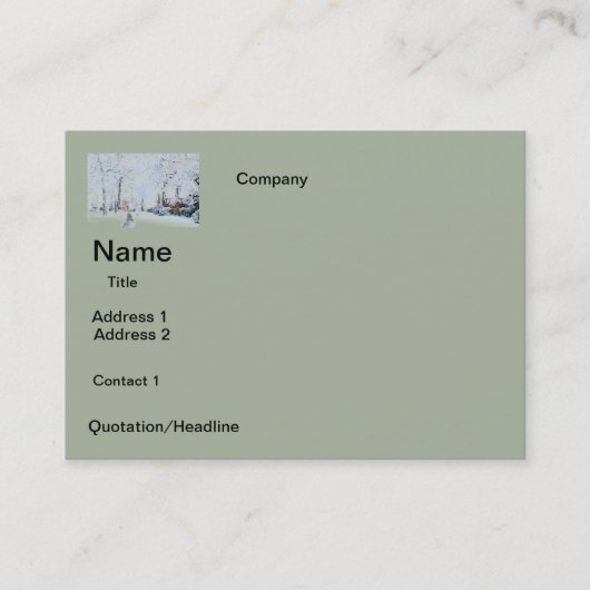 CONCEPTION de NEIGE de cartes de visite (Devant)