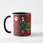 Conception de Noël sur une tasse blanche classique (Gauche)