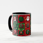 Conception de Noël sur une tasse blanche classique (Devant gauche)