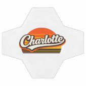Conception de nom personnalisé Charlotte Retro Sun (Plat)