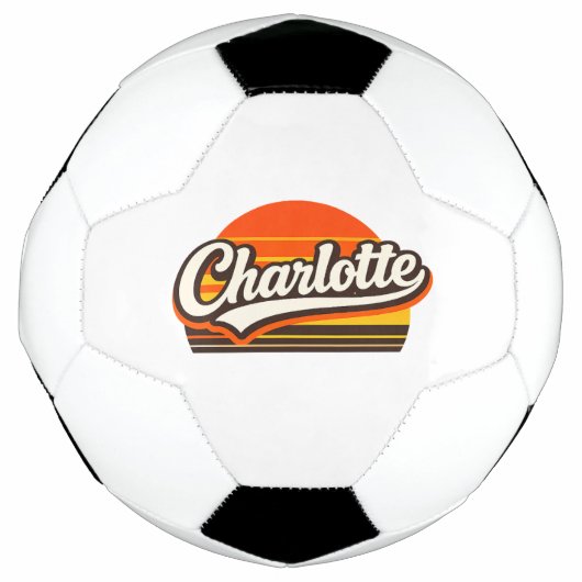 Conception de nom personnalisé Charlotte Retro Sun (Devant)