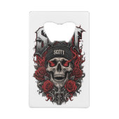 Conception de nom personnalisé Scott Gothic Skull (Dos)