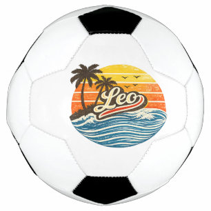 Conception de nom Sunset Retro Leo