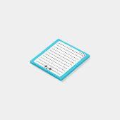 Conception de notes post-it Kawaii joueuse (Incliné)