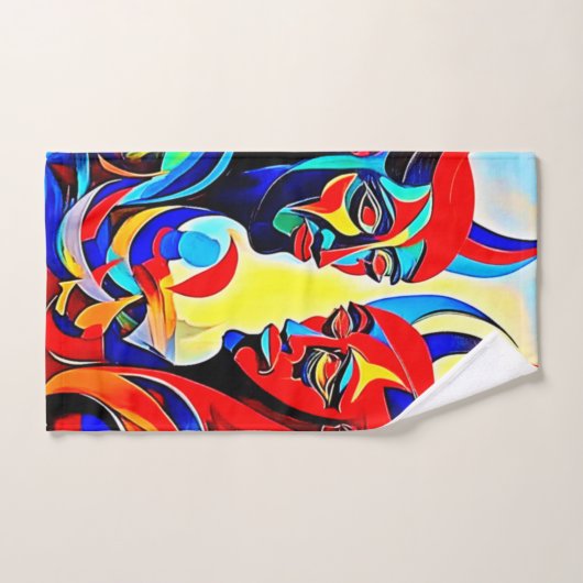 Conception de paire de l'esprit vif (Serviette à main)