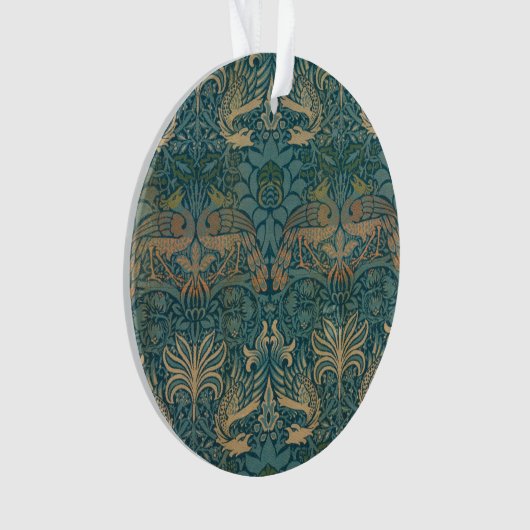 Conception de paon de William Morris et de textile (devant)