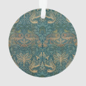 Conception de paon de William Morris et de textile (dos)