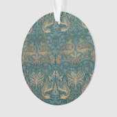 Conception de paon de William Morris et de textile (devant)