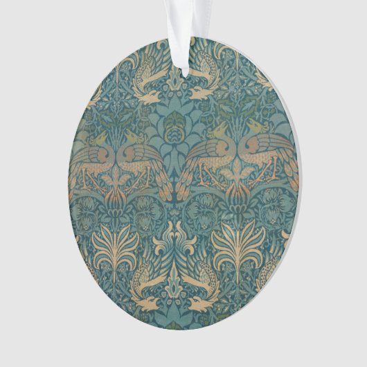 Conception de paon de William Morris et de textile (devant)
