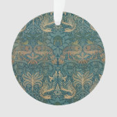 Conception de paon de William Morris et de textile (devant)