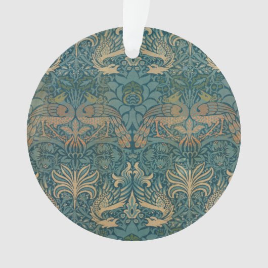 Conception de paon de William Morris et de textile (devant)
