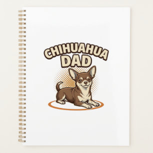Conception de papa Chihuahua gravure vintage pour