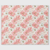 Conception de papier cadeau à l'aquarelle rose et (Plat)