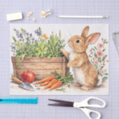 Conception de papier de soie à l'aquarelle du lapi (Artisanat)