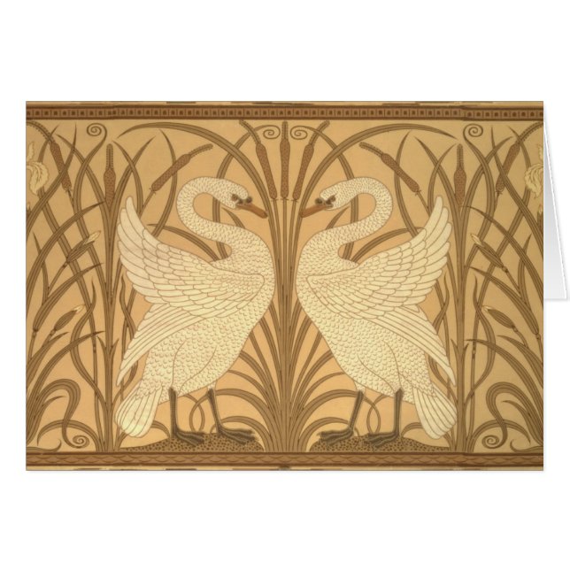 Conception de papier peint de cygne (Devant horizontal)