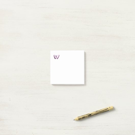 Conception de papillon mou Post-it Notes (Sur un bureau)