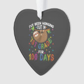 Conception de paresseux pour le 100e jour d'école  (devant)