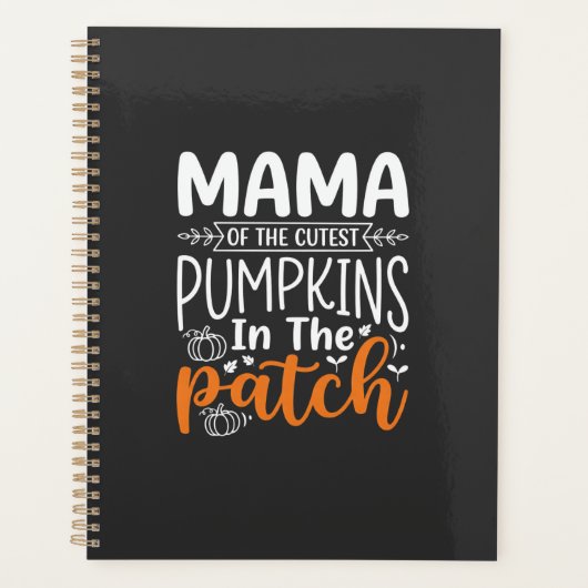Conception de patch de citrouilles maman Halloween (Devant)