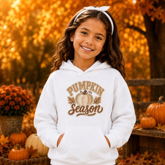 Conception de patch Varsity Rétro Saison Citrouill