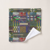 Conception de patchwork de style africain (Gant de toilette)