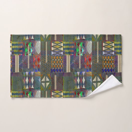 Conception de patchwork de style africain (Serviette à main)