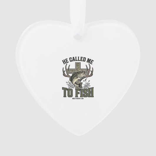 Conception de pêche chrétienne Il m'a appelé à pêc (devant)