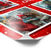 Conception de photo de famille de Noël moderne élé (Coin)