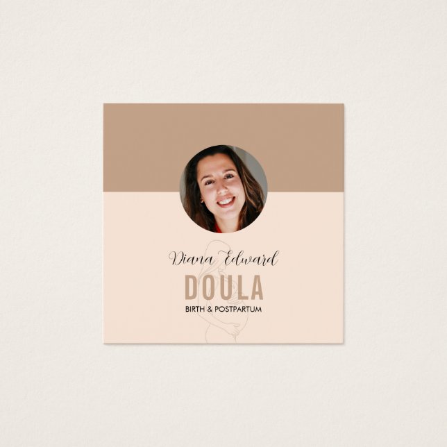 Conception de photo d'identité de doula minimalist (Devant)