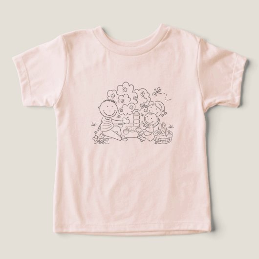 Conception de pique-nique d'été pour bébé (Design Recto)