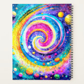 CONCEPTION DE PLANNER CUTE GALAXY PLANETS 2024 (Dos)