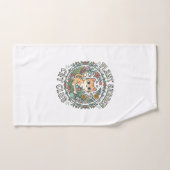 Conception de plante de jardin de chat drôle - Pla (Serviette à main)