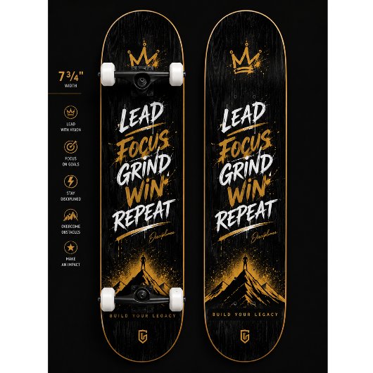 Conception de plateau de skateboard Mentalité | Mu