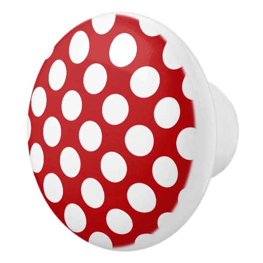 Conception de points Polka blancs - Bouton de tiro (Droite)