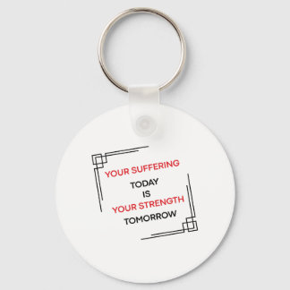 Conception de porte-clés de citation de motivation
