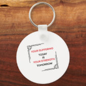 Conception de porte-clés de citation de motivation (Recto)