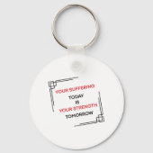 Conception de porte-clés de citation de motivation (Verso)