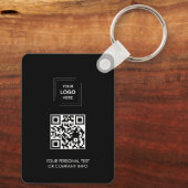 Conception de porte-clés de logo d'entreprise QR m (Verso)