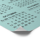 Conception de poster de calendrier 2024 des sept c (Coin)