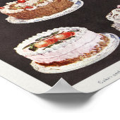 CONCEPTION DE POSTER DE GÂTEAUX vintages (Coin)