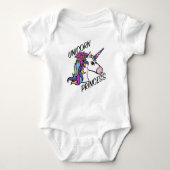 Conception de princesse licorne - Body bébé jersey (Devant)