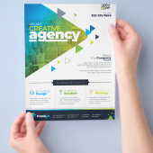 Conception de prospectus et d'affiches d'entrepris (main)