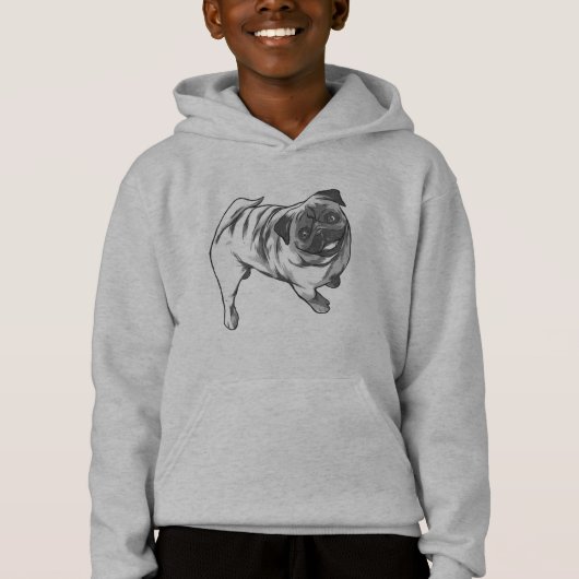 Conception de Pug Heureux Sourire (Devant)