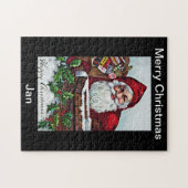 Conception de puzzle de Joyeux Noël (Horizontal)