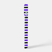 Conception de rayures blanches noires et bleues (Côté gauche)