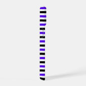 Conception de rayures blanches noires et bleues (Côté droit)